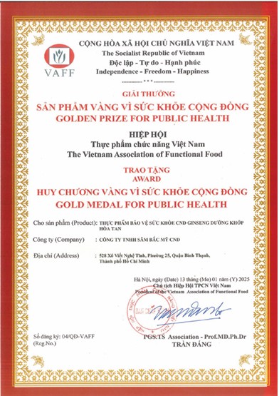 giải thưởng vì sức khỏe cộng đồng 3